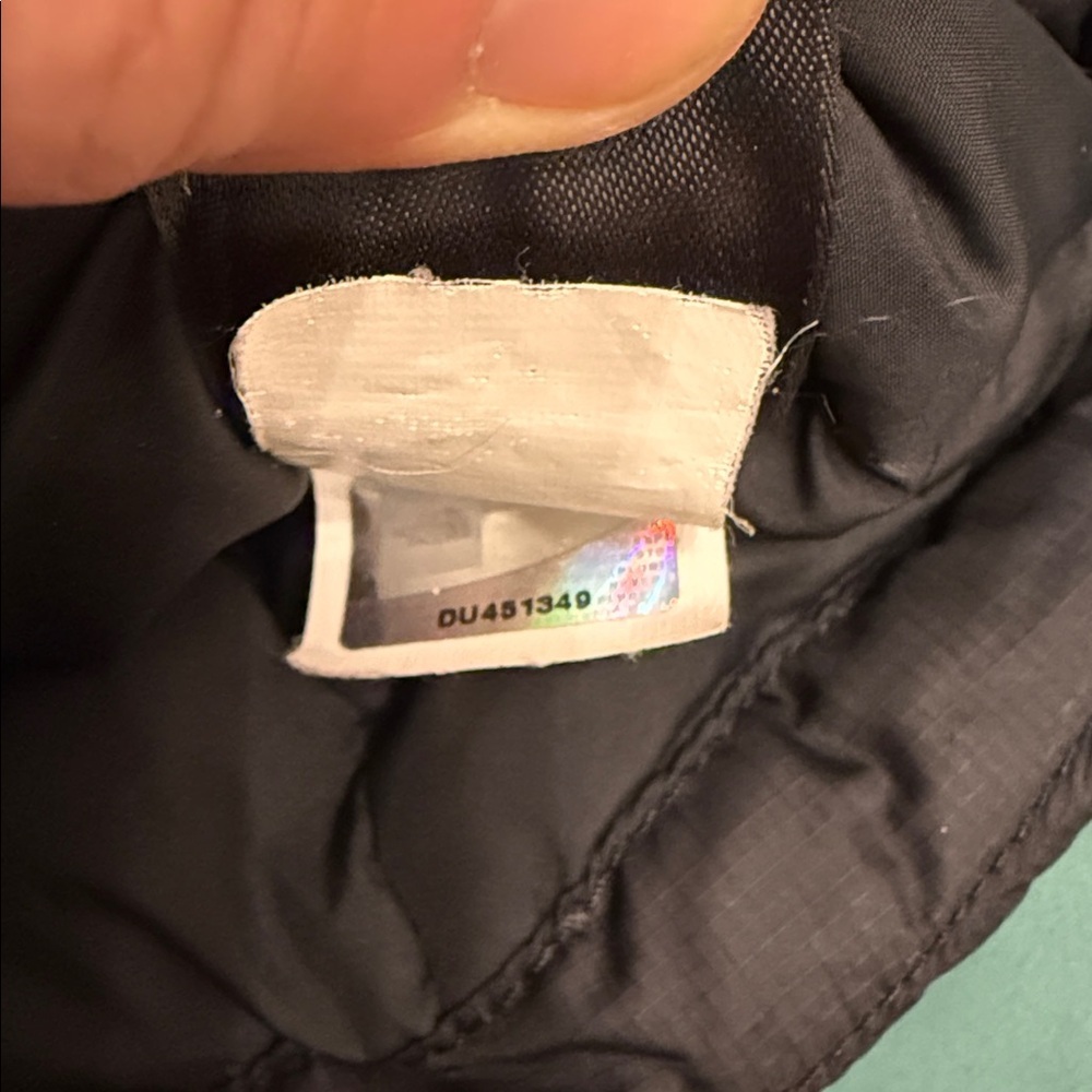 The North Face Retro Nuptse Logo Down Vest Sz S Black 700 Fill - Picture 6 of 7